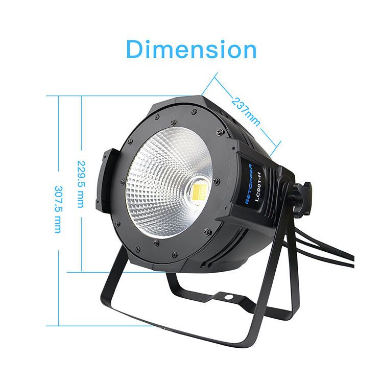 LC001-H 100W COB Warm/Cold White Par Light
