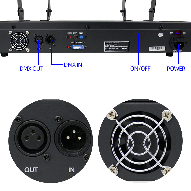 B102RGB/4 Four Eyes 560mW RGBV Laser Light