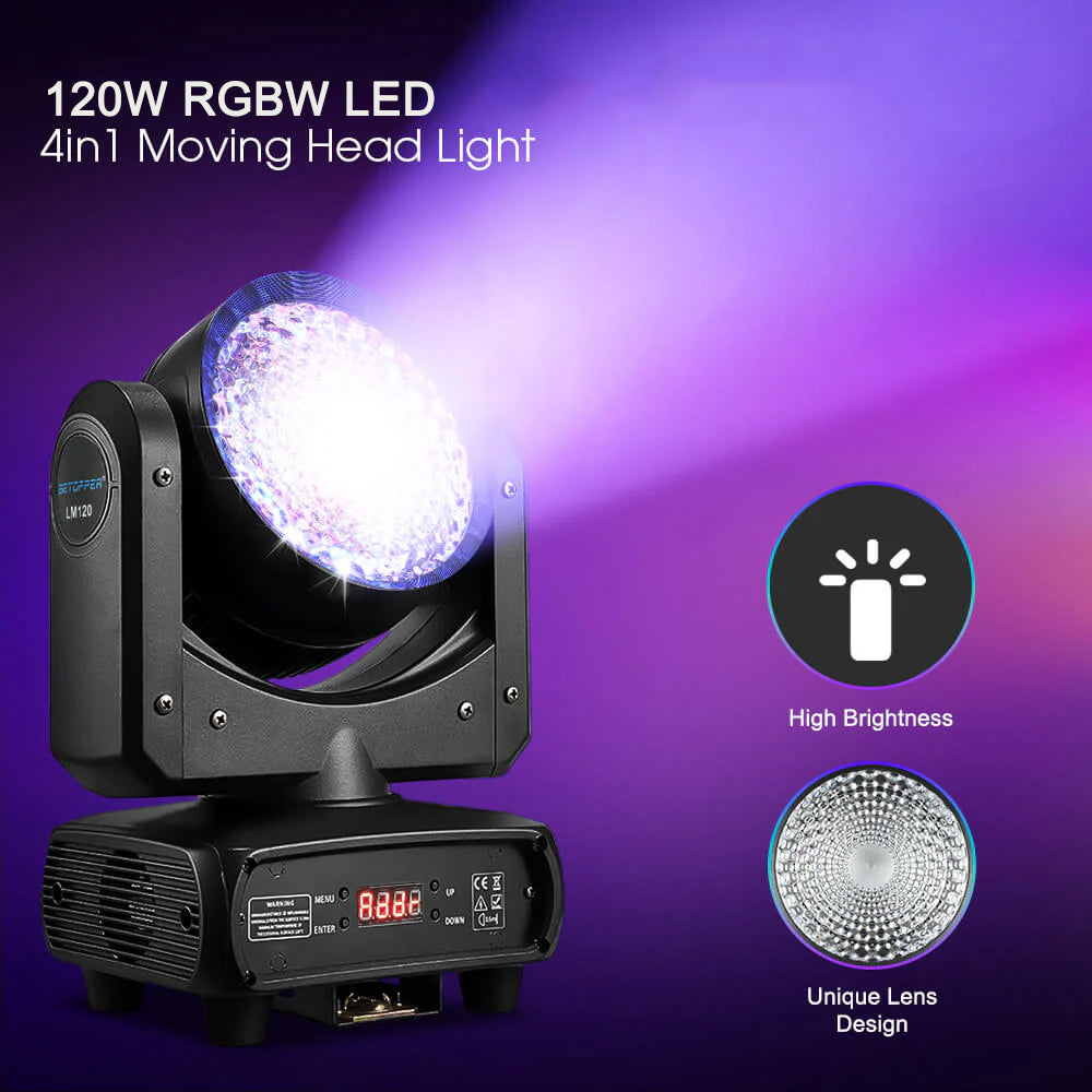 LM120 LED 120W RGBW 4-IN-1 Moving Head Light