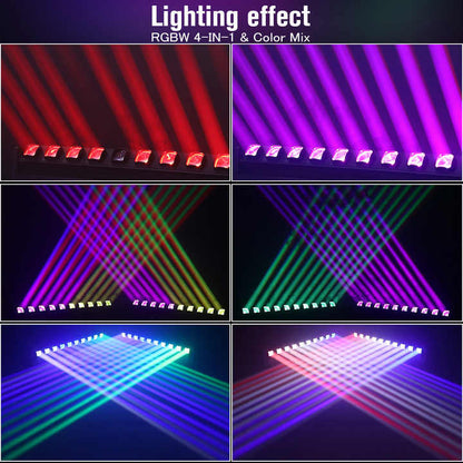 10x15W RGBW 4-IN-1 LED Beam Moving Head Light