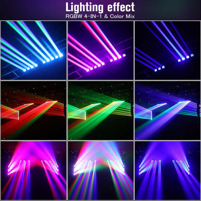 10x15W RGBW 4-IN-1 LED Beam Moving Head Light