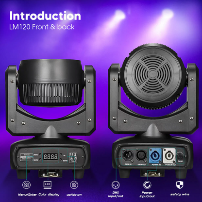 LM120 LED 120W RGBW 4-IN-1 Moving Head Light