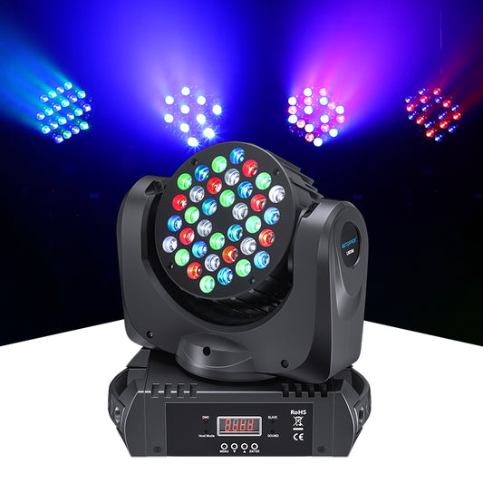 LM108 LED 36x3W RGBW Wash Moving Head Light