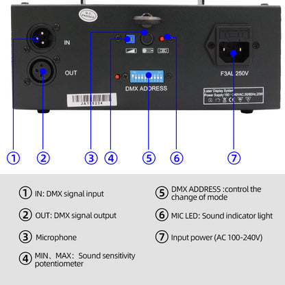 B1000 1W Pure Blue Laser Light