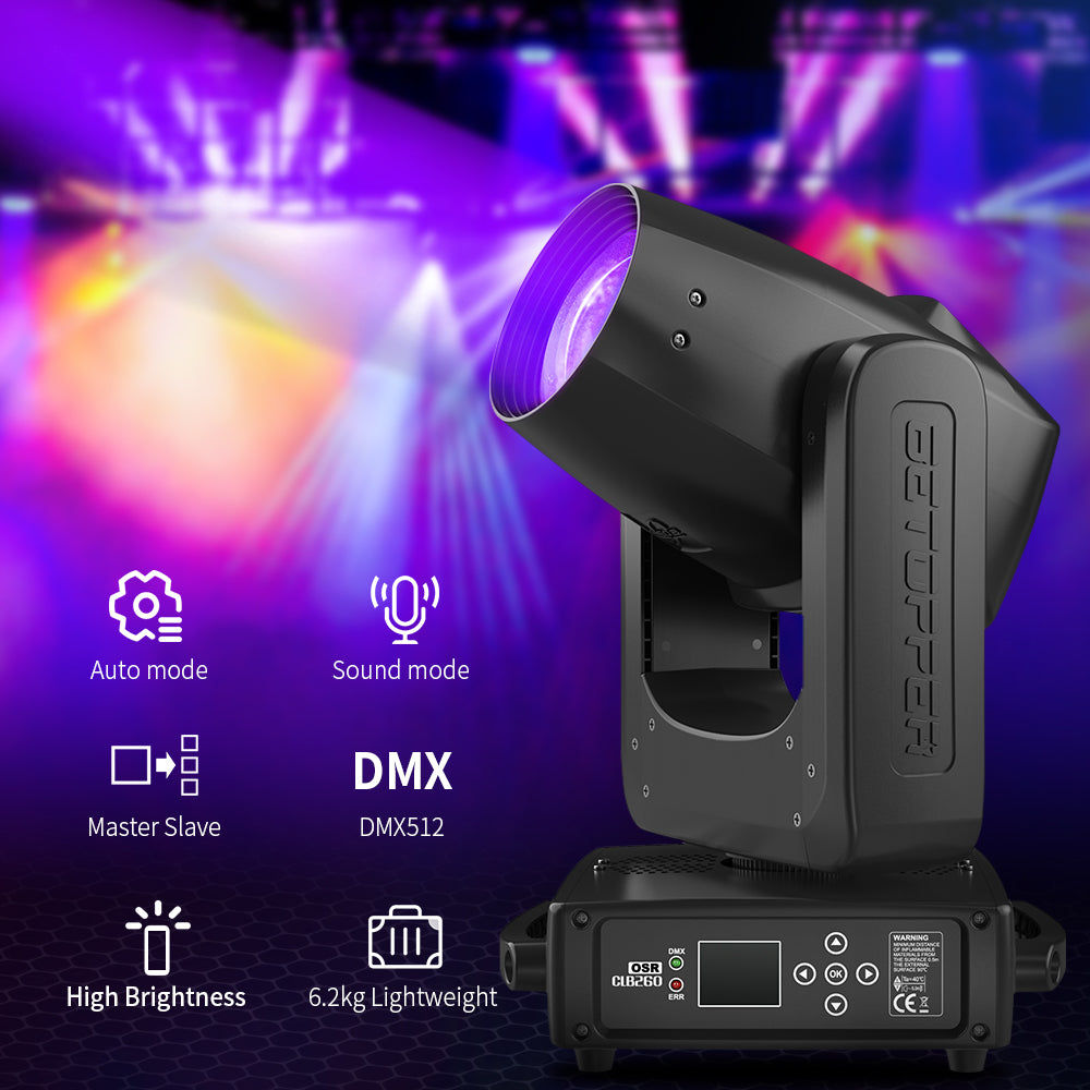 CLB260 Mini 260W 9R Beam Moving Head Light