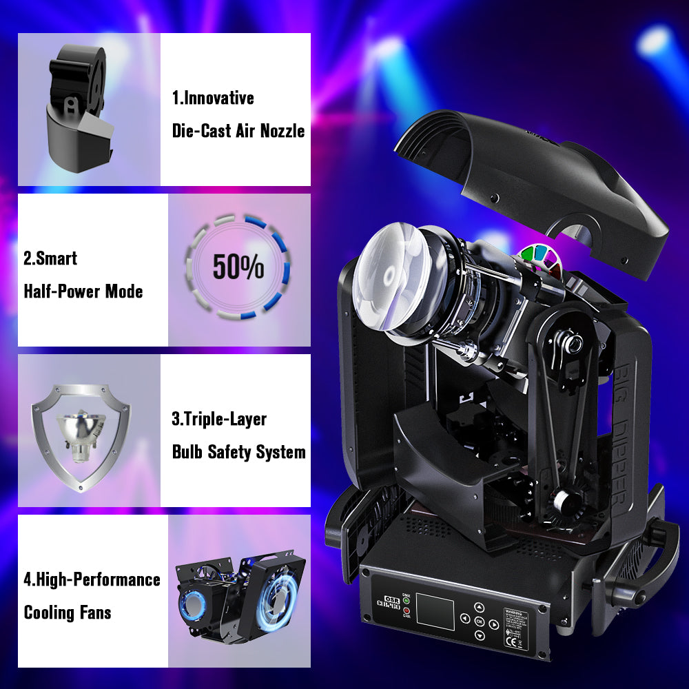 CLB260 Mini 260W 9R Beam Moving Head Light