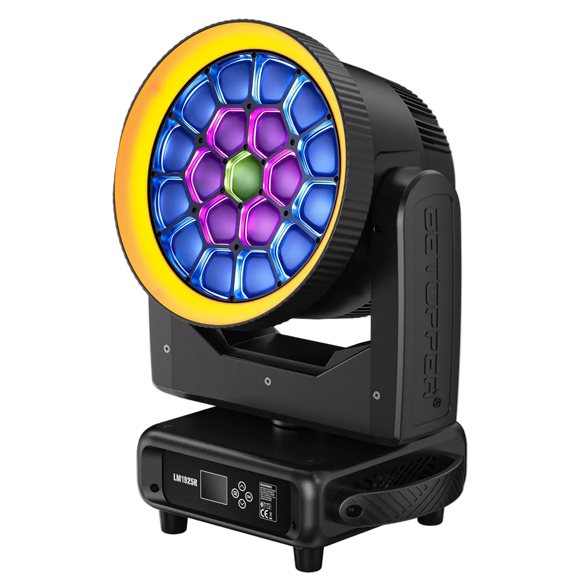 LM1925R 450W RGBW Moving Head Wash with LED Strip