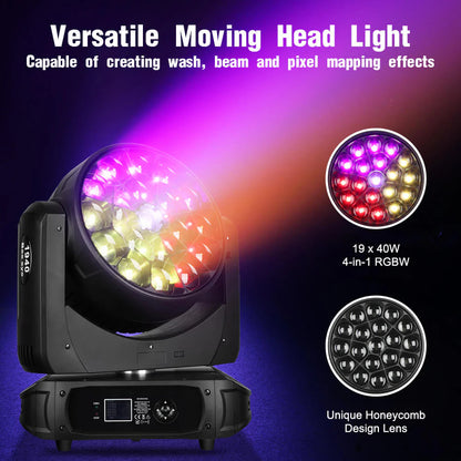 LM1940 LED 19x40W RGBW 4-IN-1 Moving Head Light