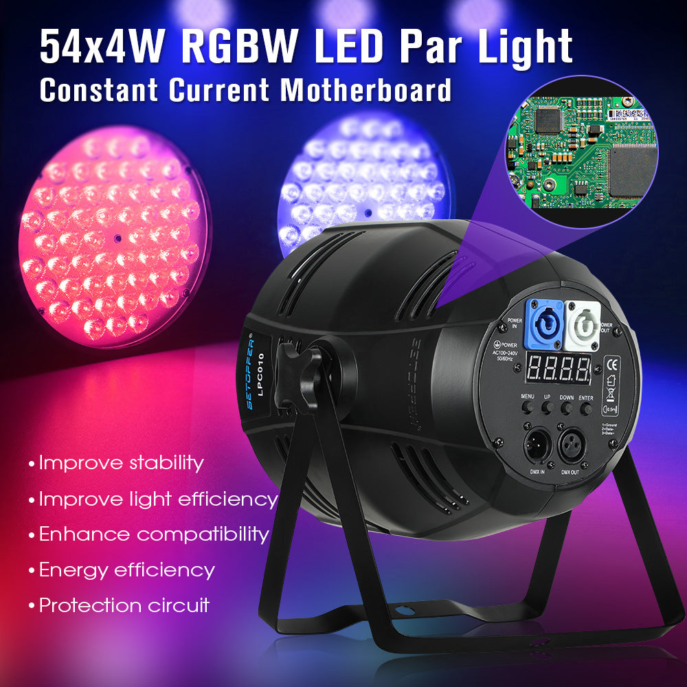 LPC010 LED 54x4W RGBW 4-IN-1 Par Light