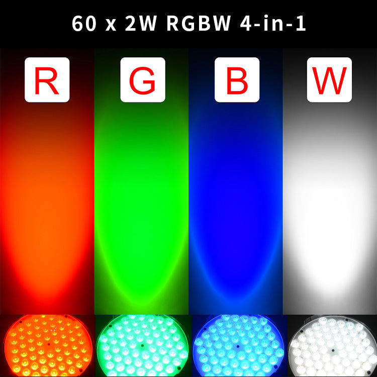 LPC120 LED 60x2W RGBW 4-IN-1 Par Light