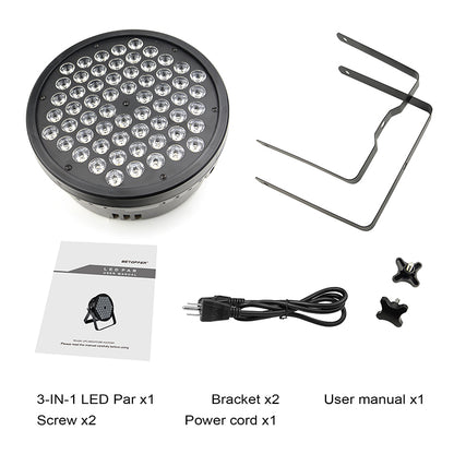 LPC180 60x3W LED RGB 3-IN-1 Wash Par Light