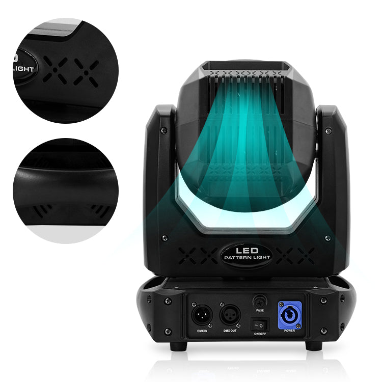 LS105 Mini 100W LED Beam Spot Moving Head Light With Led Strip