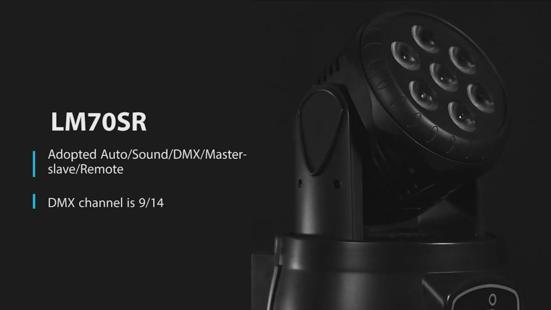 LM70S 7x8W RGBW 4-IN-1 Mini LED Moving Head Light – bigdipper-laser